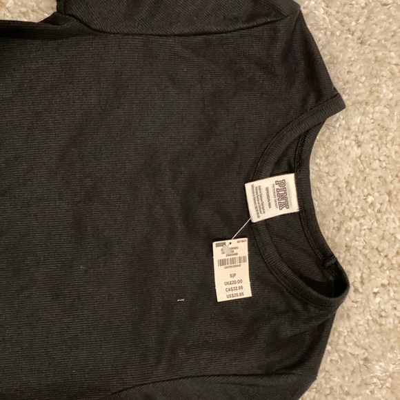 Victoria Secret Pink ribbed crew tee size S - Picture 3 of 3